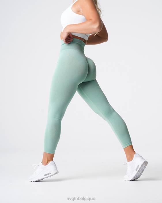 0LFV602 vert sauge aptitude NVGTN femmes jambières sans couture nv