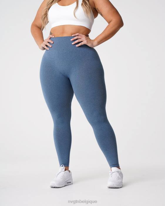 0LFV608 bleu ardoise aptitude NVGTN femmes jambières sans couture nv