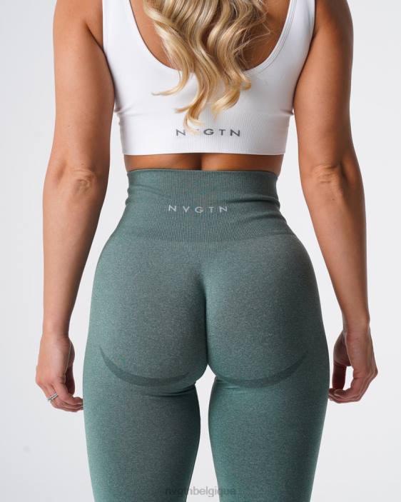 0LFV613 forêt verte aptitude NVGTN femmes leggings sans couture courbe