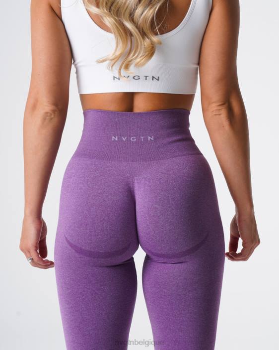 0LFV616 violet aptitude NVGTN femmes leggings sans couture courbe