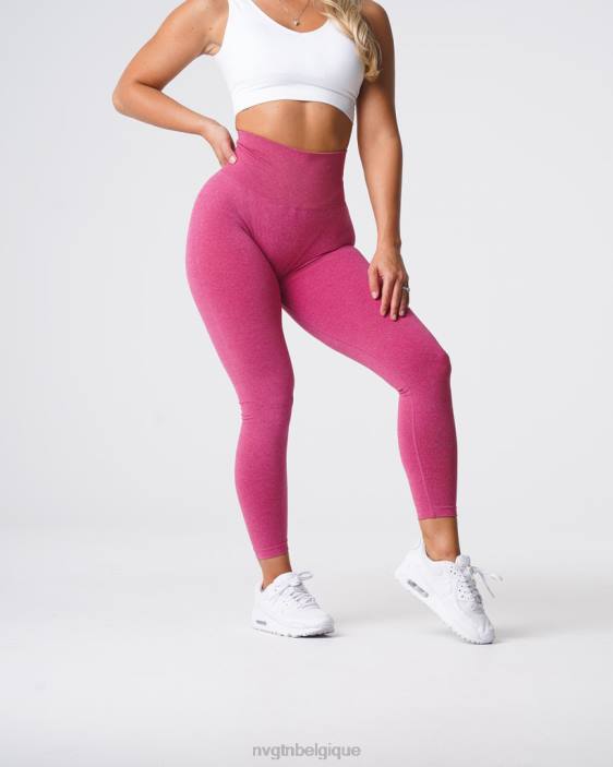 0LFV617 cramoisi aptitude NVGTN femmes leggings sans couture courbe