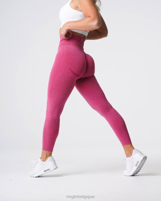 0LFV617 cramoisi aptitude NVGTN femmes leggings sans couture courbe