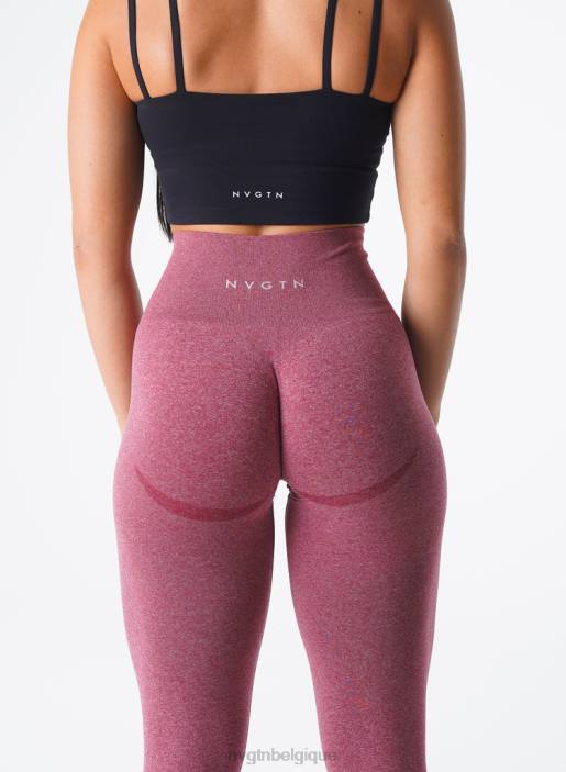 0LFV620 bordeaux aptitude NVGTN femmes leggings sans couture courbe