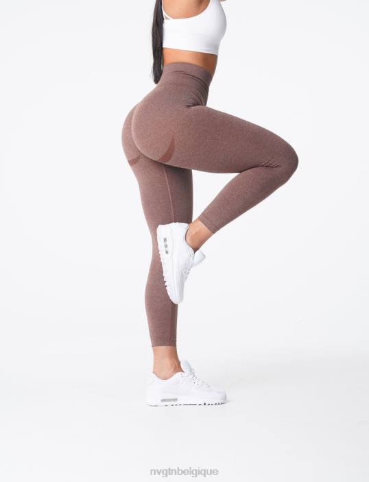 0LFV623 cacao aptitude NVGTN femmes leggings sans couture courbe