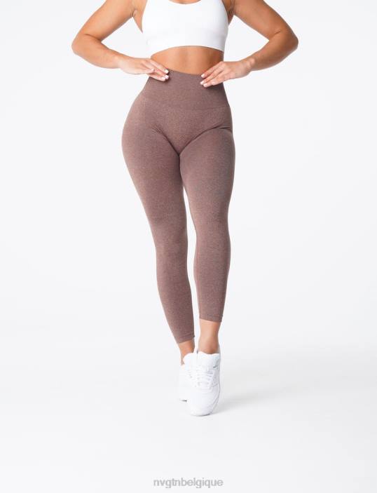 0LFV623 cacao aptitude NVGTN femmes leggings sans couture courbe
