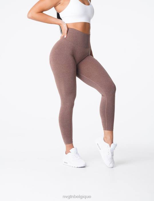 0LFV623 cacao aptitude NVGTN femmes leggings sans couture courbe