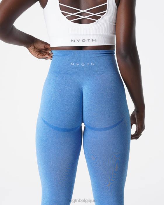 0LFV624 océan bleu aptitude NVGTN femmes leggings sans couture courbe