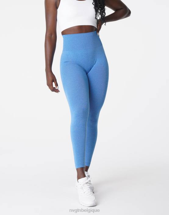 0LFV624 océan bleu aptitude NVGTN femmes leggings sans couture courbe