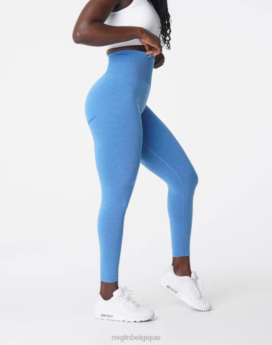 0LFV624 océan bleu aptitude NVGTN femmes leggings sans couture courbe
