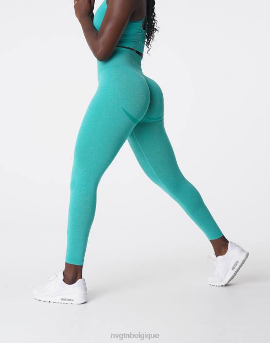 0LFV625 turquoise aptitude NVGTN femmes leggings sans couture courbe