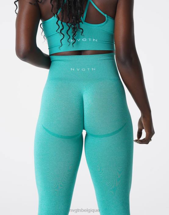 0LFV625 turquoise aptitude NVGTN femmes leggings sans couture courbe