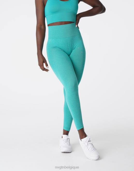 0LFV625 turquoise aptitude NVGTN femmes leggings sans couture courbe