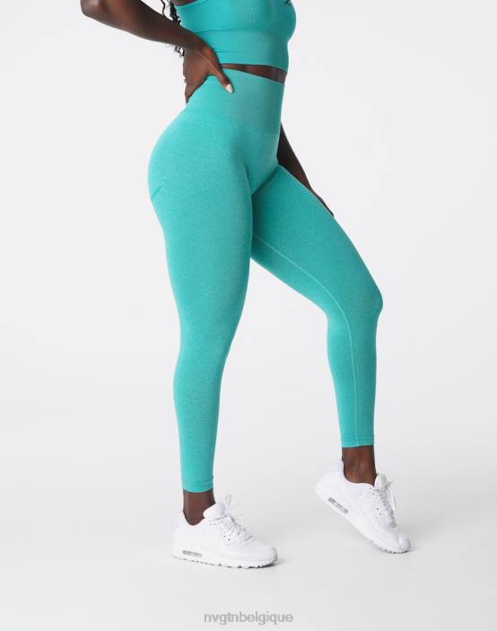 0LFV625 turquoise aptitude NVGTN femmes leggings sans couture courbe