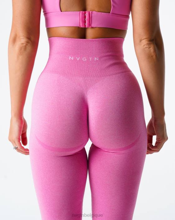 0LFV627 bubble gum rose aptitude NVGTN femmes leggings sans couture courbe