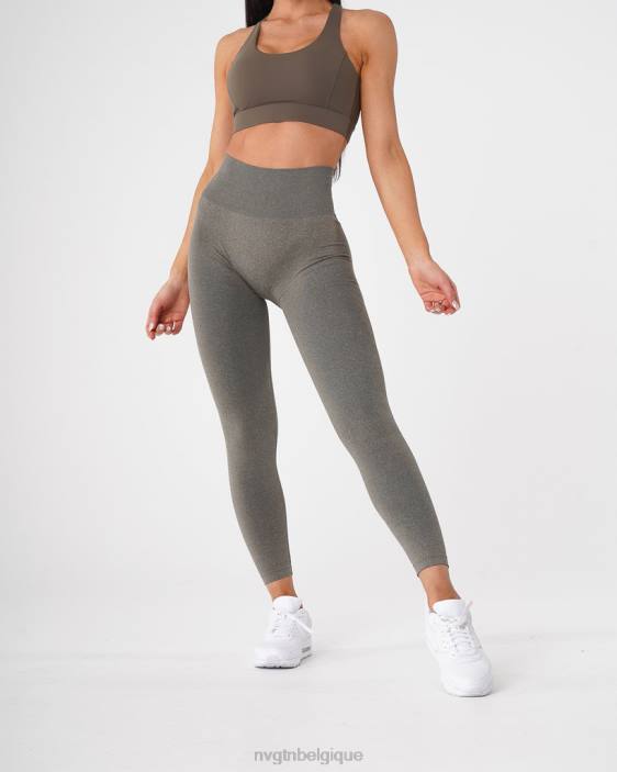 0LFV628 vert kaki aptitude NVGTN femmes leggings sans couture courbe