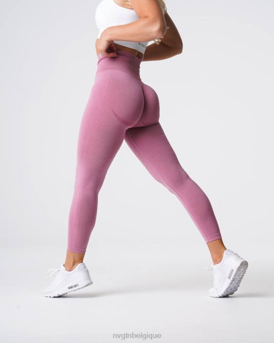 0LFV629 rose pastel aptitude NVGTN femmes leggings sans couture courbe