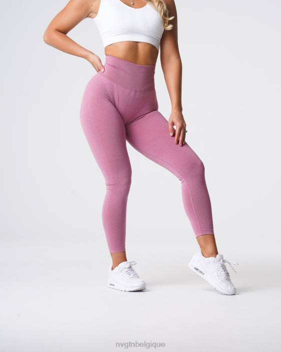 0LFV629 rose pastel aptitude NVGTN femmes leggings sans couture courbe