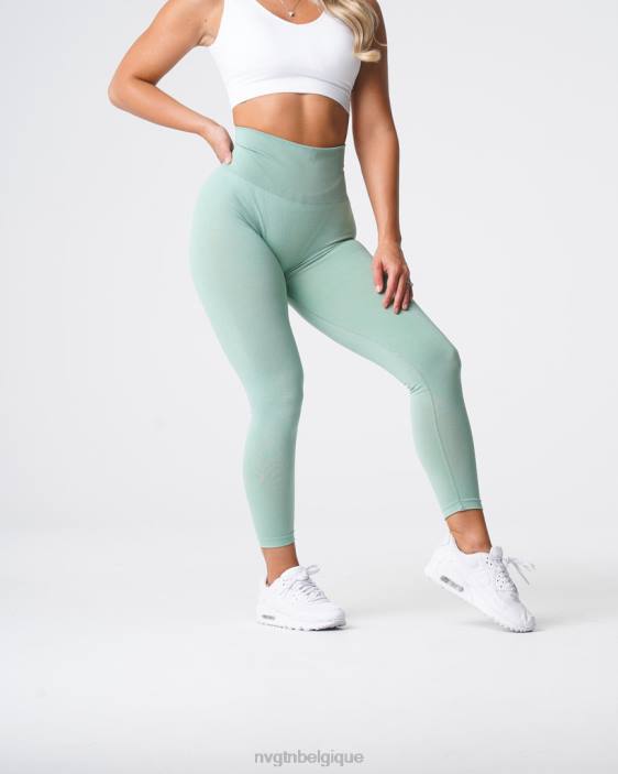 0LFV631 vert sauge aptitude NVGTN femmes leggings sans couture courbe