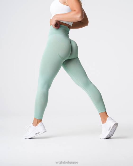 0LFV631 vert sauge aptitude NVGTN femmes leggings sans couture courbe
