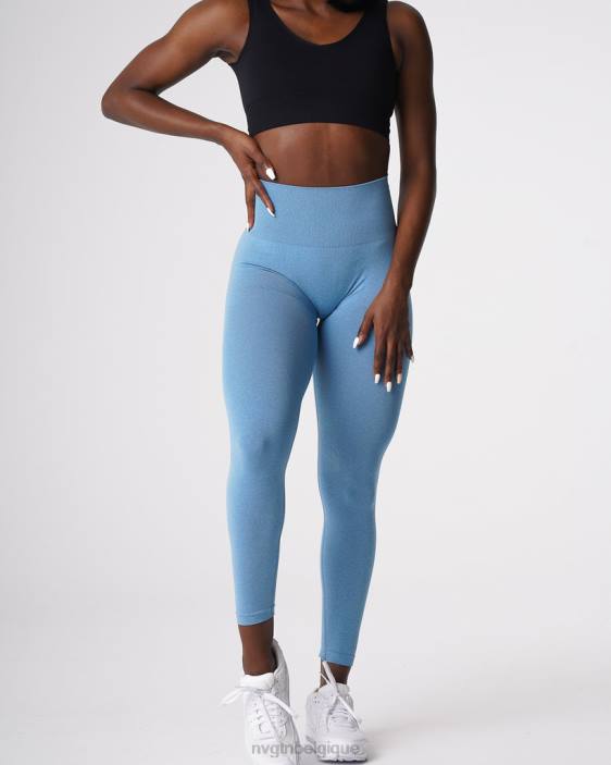 0LFV632 bleu ciel aptitude NVGTN femmes leggings sans couture courbe