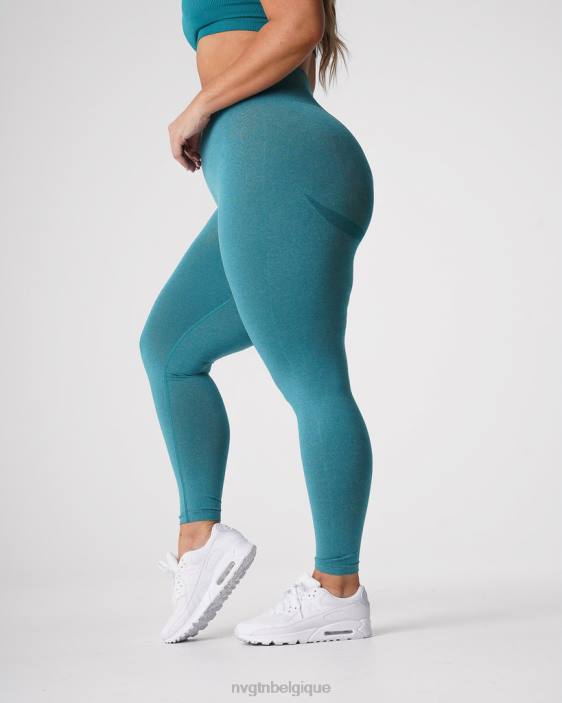 0LFV639 sarcelle aptitude NVGTN femmes leggings sans couture courbe