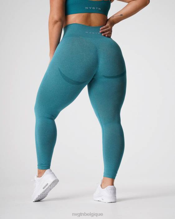 0LFV639 sarcelle aptitude NVGTN femmes leggings sans couture courbe
