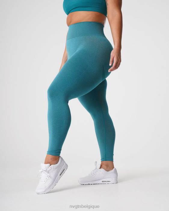 0LFV639 sarcelle aptitude NVGTN femmes leggings sans couture courbe