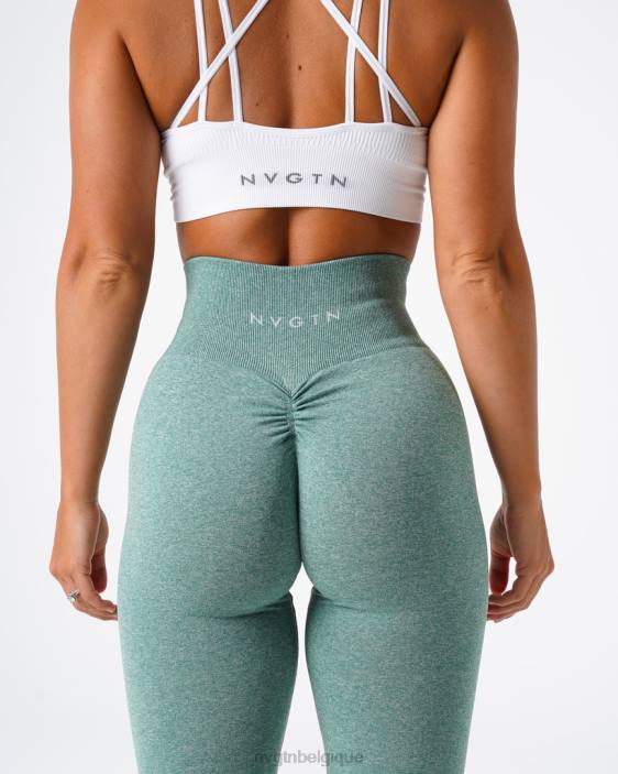 0LFV647 vert sauge aptitude NVGTN femmes legging froissé sans couture