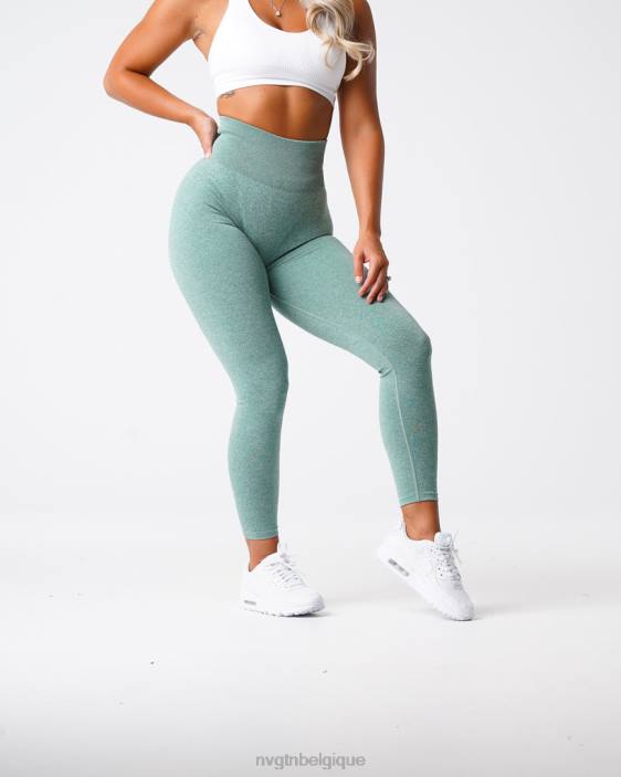 0LFV647 vert sauge aptitude NVGTN femmes legging froissé sans couture