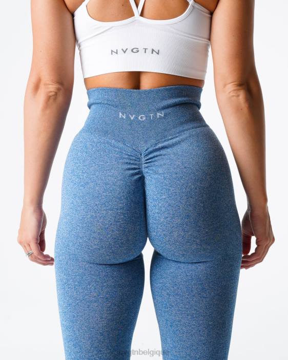 0LFV648 bleu ciel aptitude NVGTN femmes legging froissé sans couture