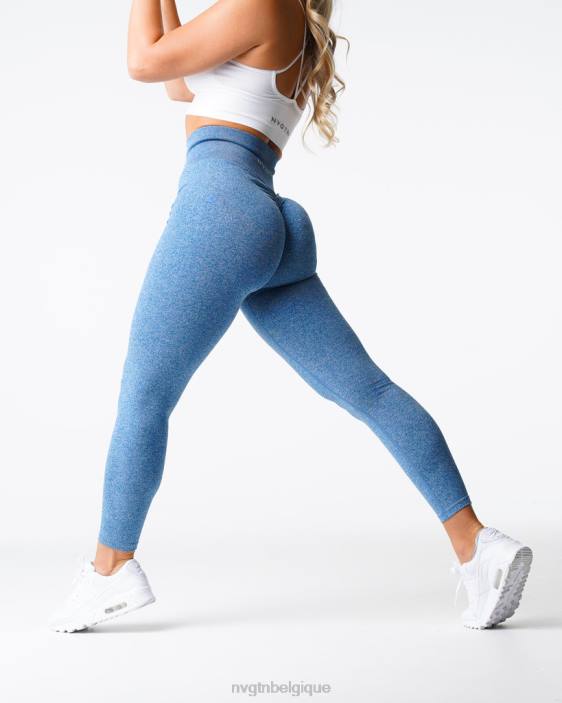 0LFV648 bleu ciel aptitude NVGTN femmes legging froissé sans couture