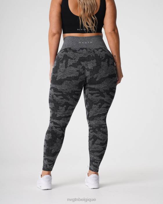 0LFV656 noir aptitude NVGTN femmes legging camouflage sans couture