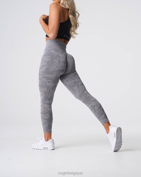 0LFV657 gris aptitude NVGTN femmes legging camouflage sans couture