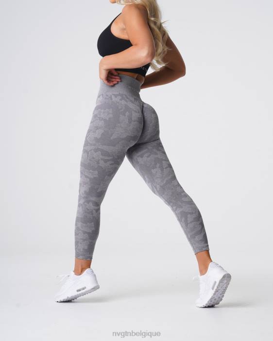 0LFV657 gris aptitude NVGTN femmes legging camouflage sans couture