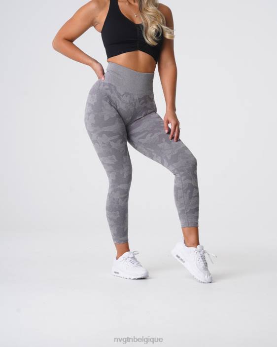 0LFV657 gris aptitude NVGTN femmes legging camouflage sans couture