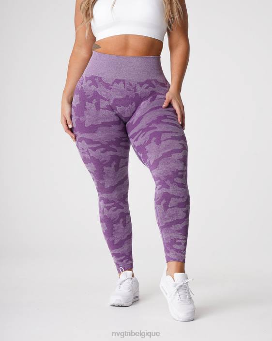 0LFV658 violet aptitude NVGTN femmes legging camouflage sans couture