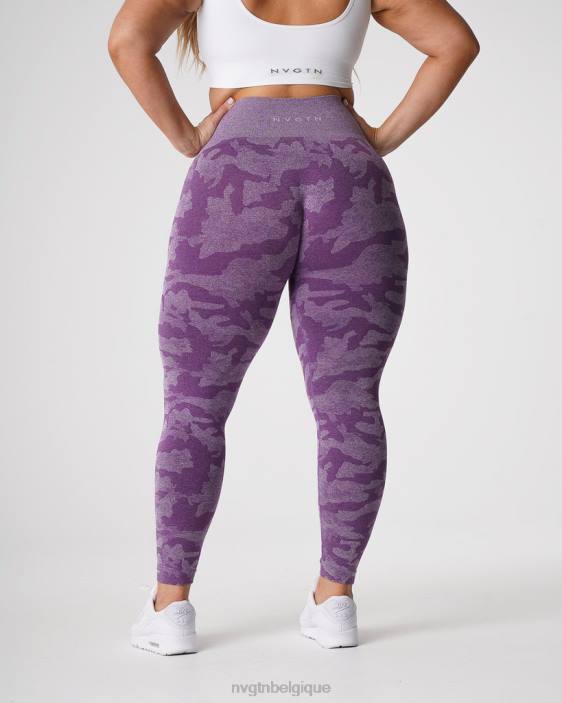 0LFV658 violet aptitude NVGTN femmes legging camouflage sans couture