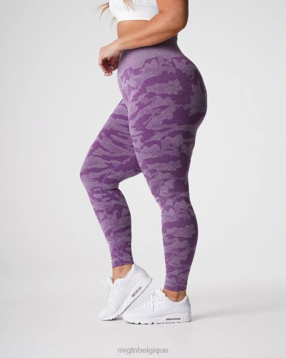 0LFV658 violet aptitude NVGTN femmes legging camouflage sans couture