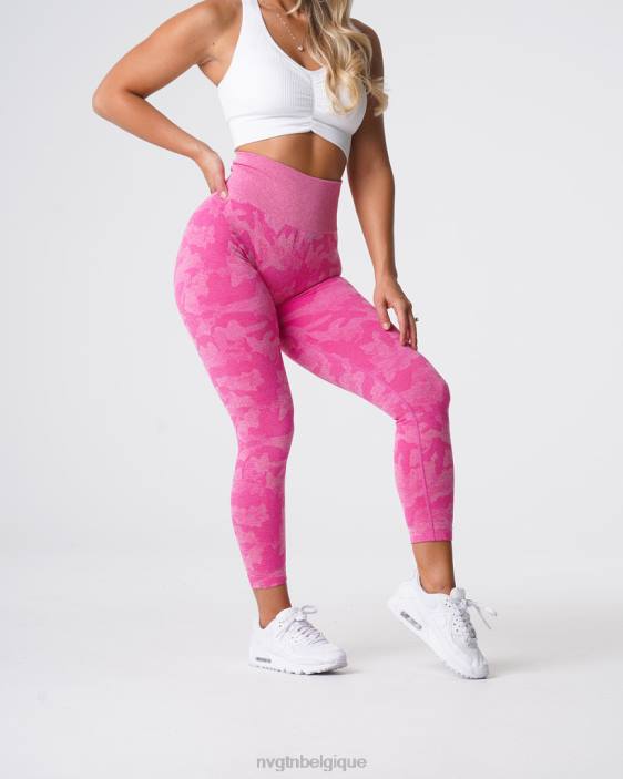 0LFV659 bubble gum rose aptitude NVGTN femmes legging camouflage sans couture