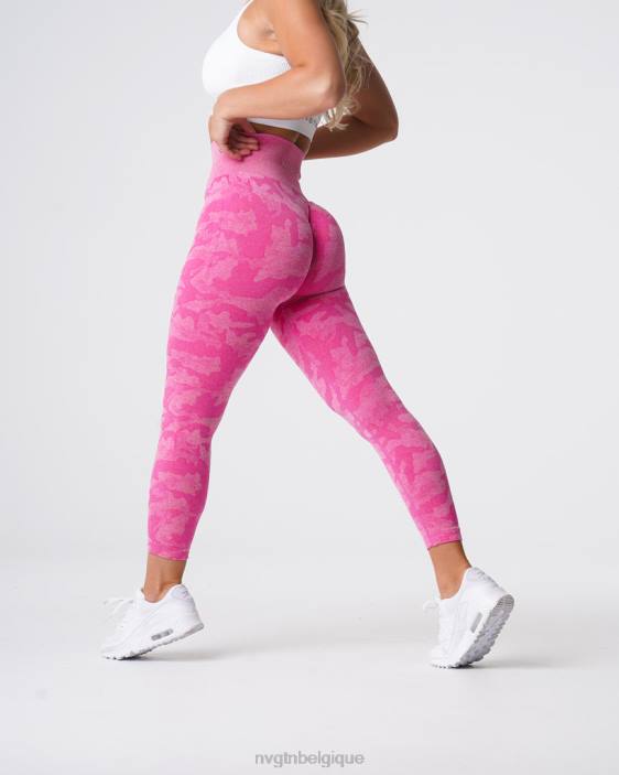 0LFV659 bubble gum rose aptitude NVGTN femmes legging camouflage sans couture
