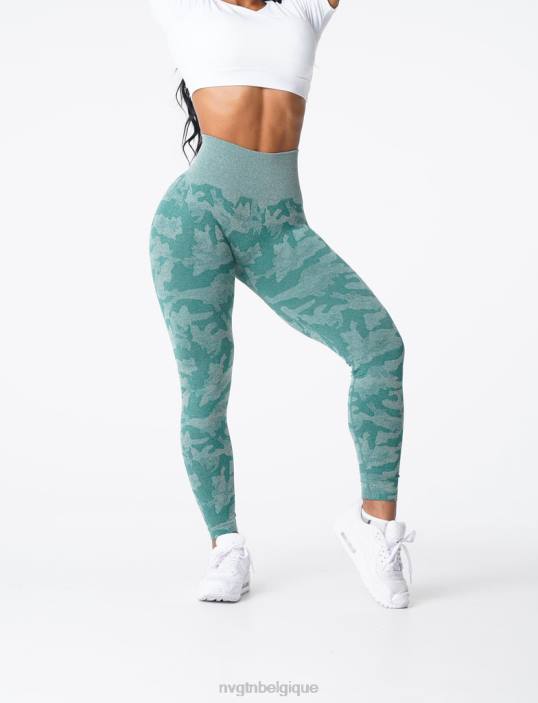 0LFV662 forêt verte aptitude NVGTN femmes legging camouflage sans couture