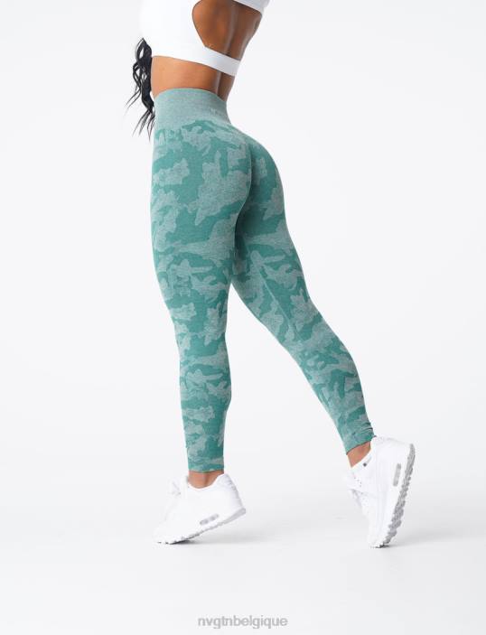 0LFV662 forêt verte aptitude NVGTN femmes legging camouflage sans couture