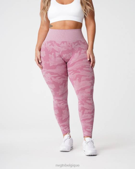 0LFV670 rose pastel aptitude NVGTN femmes legging camouflage sans couture