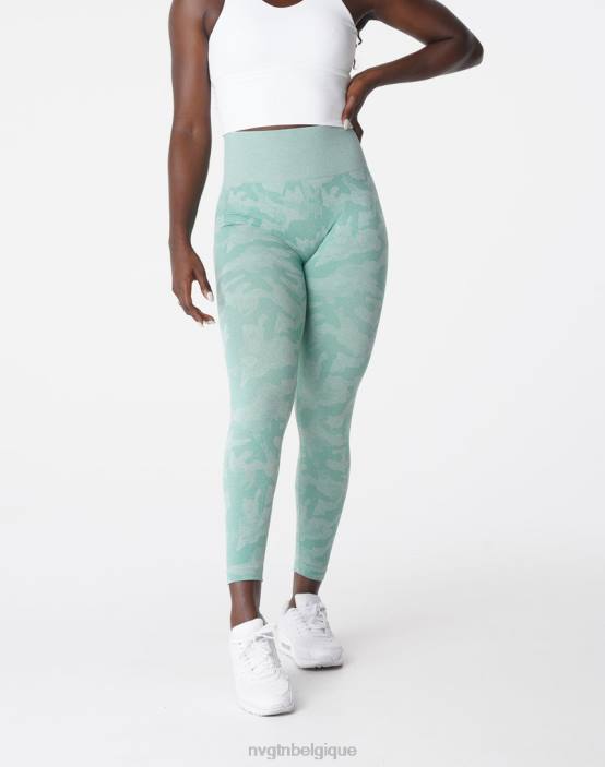 0LFV672 vert sauge aptitude NVGTN femmes legging camouflage sans couture