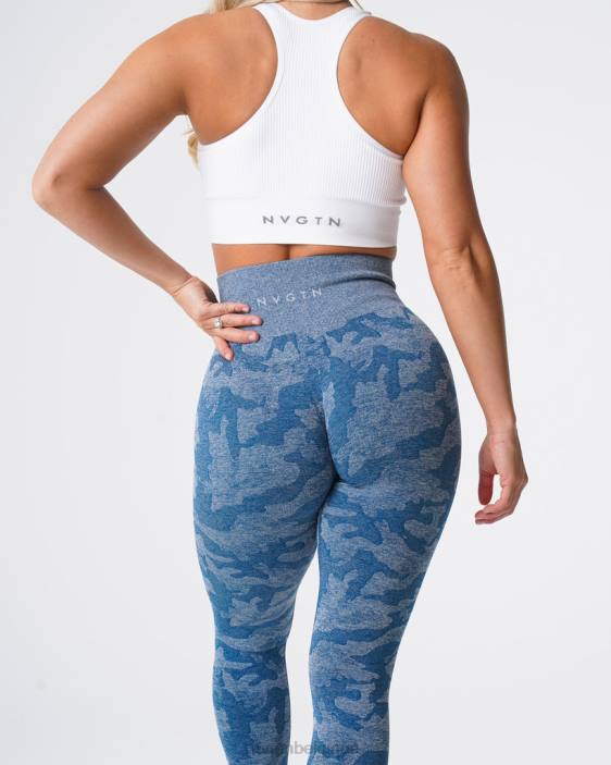 0LFV674 bleu ardoise aptitude NVGTN femmes legging camouflage sans couture