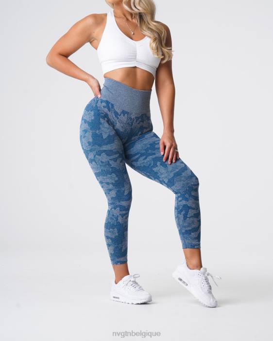 0LFV674 bleu ardoise aptitude NVGTN femmes legging camouflage sans couture