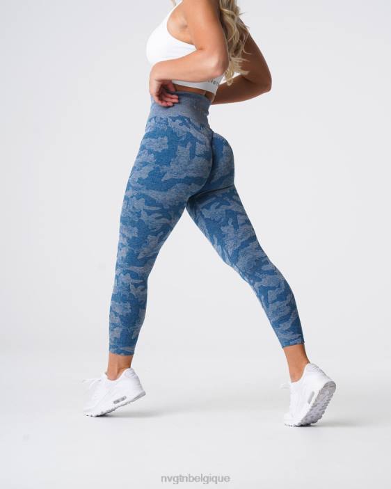 0LFV674 bleu ardoise aptitude NVGTN femmes legging camouflage sans couture