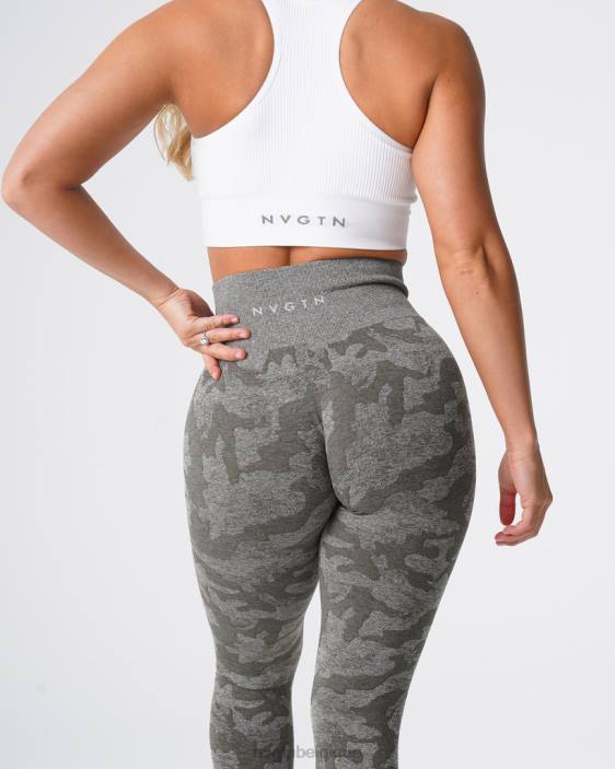 0LFV675 vert kaki aptitude NVGTN femmes legging camouflage sans couture