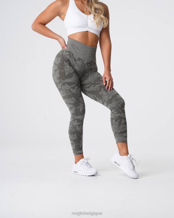 0LFV675 vert kaki aptitude NVGTN femmes legging camouflage sans couture