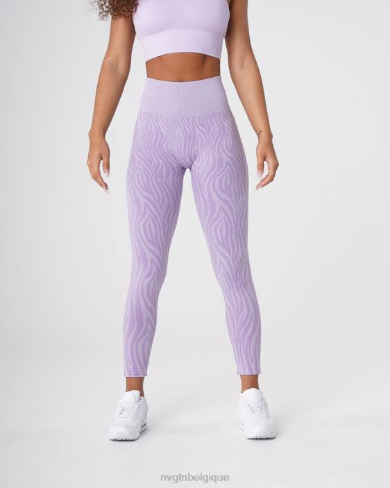 0LFV690 lilas aptitude NVGTN femmes leggings sans couture zèbre